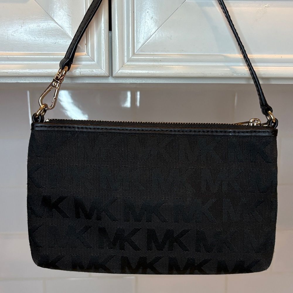 Michael Kors Bag Purse Handbag Mini Bag Signature MK Demi Wristlet Pocketbook - Picture 6 of 12
